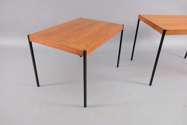 Mid-Century German Teak Side Tables, Set of 2-CIP-669867