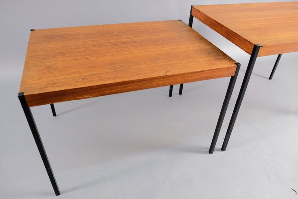 Mid-Century German Teak Side Tables, Set of 2-CIP-669867