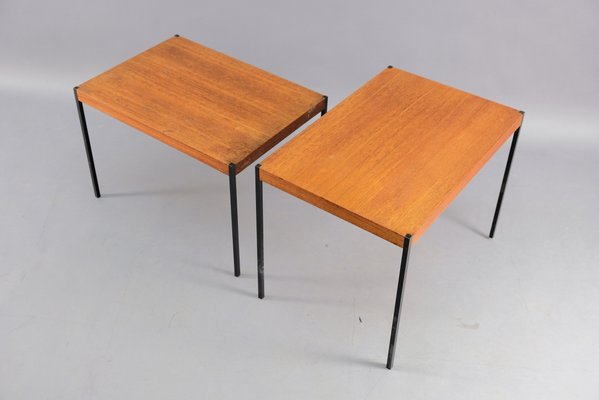 Mid-Century German Teak Side Tables, Set of 2-CIP-669867