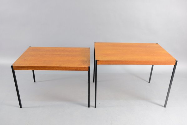 Mid-Century German Teak Side Tables, Set of 2-CIP-669867