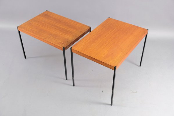 Mid-Century German Teak Side Tables, Set of 2-CIP-669867