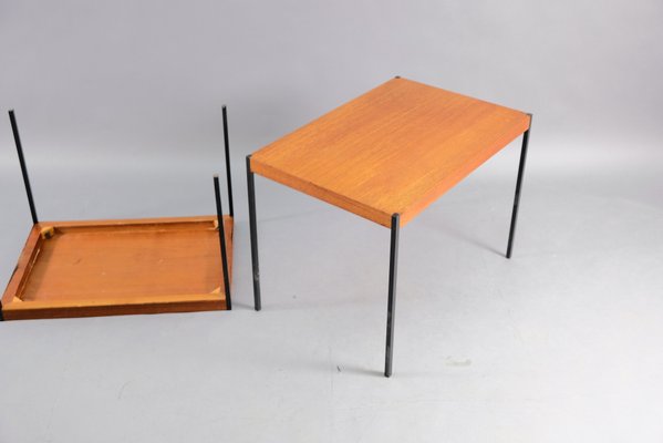 Mid-Century German Teak Side Tables, Set of 2-CIP-669867