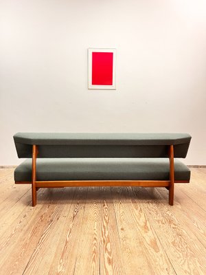 Mid-Century German Three-Seater Sofa in Cherry Wood by Hans Bellmann for Wilkhahn, 1950-DOY-1384000