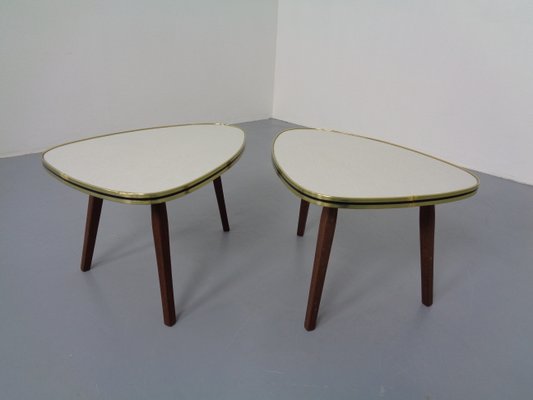 Mid-Century German Tripod Flower Side Tables, 1960s, Set of 2-RDW-994858