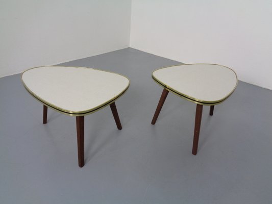 Mid-Century German Tripod Flower Side Tables, 1960s, Set of 2-RDW-994858