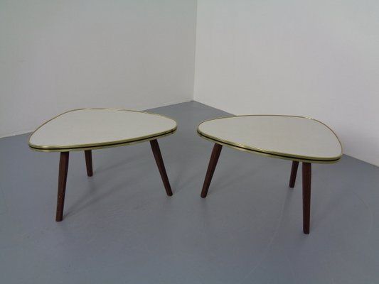 Mid-Century German Tripod Flower Side Tables, 1960s, Set of 2-RDW-994858