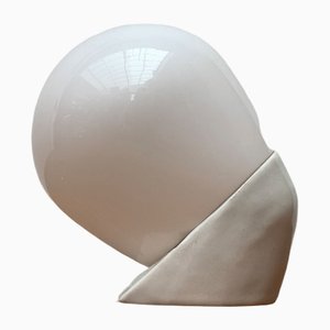 Mid-Century German Wall Lamp in Glass and Ceramic by Wilhelm Wagenfeld for Lindner-UAH-1249105