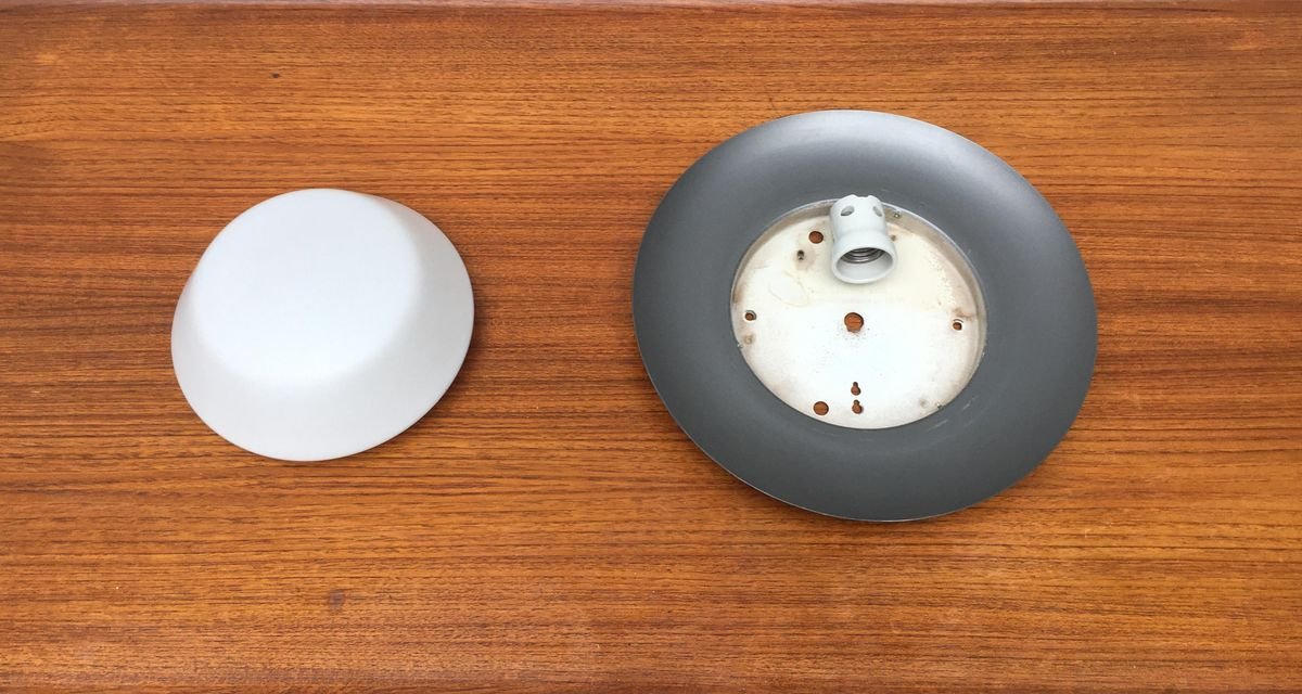 Mid-Century German Wall or Ceiling Lamp from BUR, Bünte & Remmler