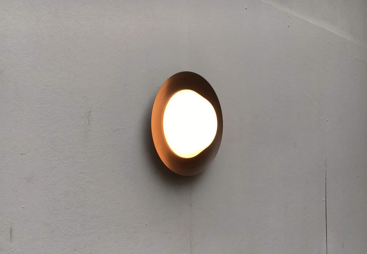 Mid-Century German Wall or Ceiling Lamp from BUR, Bünte & Remmler