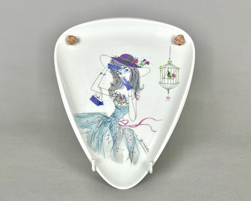 Mid-Century German Wall Plate by Alka Kunst, 1960s-GYX-1818785