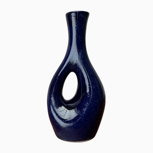 Mid-Century German West German Pottery WGP Vase with Organic Shape, 1960s-UAH-1798369