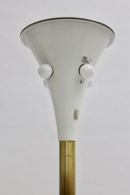 Mid-Century German White Golden Floor Lamp from Staff, 1960s-NB-724294