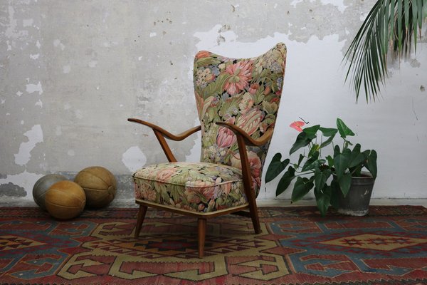 Mid-Century German Wingback Chair by Carl Sasse for Casala, 1950s-FUP-1748857