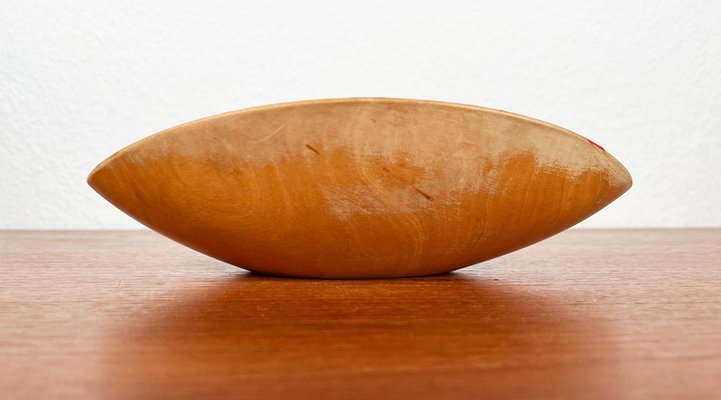 Mid-Century German Wooden Bowl, 1960s-UAH-2036200