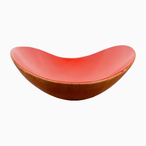 Mid-Century German Wooden Bowl, 1960s-UAH-2036200