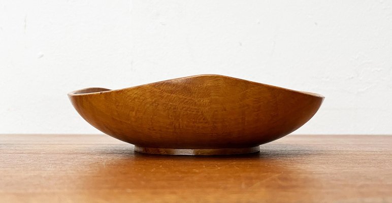 Mid-Century German Wooden Bowls, 1960s, Set of 2-UAH-1796953