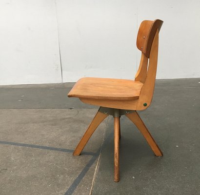 Mid-Century German Wooden Children Swivel Chair from Casala-UAH-859792