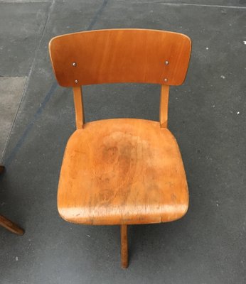 Mid-Century German Wooden Children Swivel Chair from Casala-UAH-859792