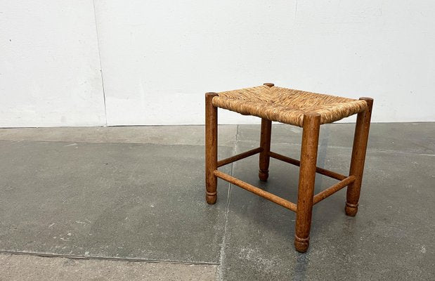 Mid-Century German Wooden Stool, 1960s-UAH-2036089