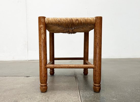 Mid-Century German Wooden Stool, 1960s-UAH-2036089