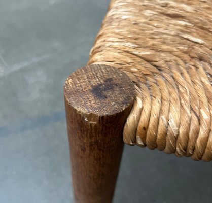 Mid-Century German Wooden Stool, 1960s-UAH-2036089