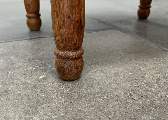 Mid-Century German Wooden Stool, 1960s-UAH-2036089