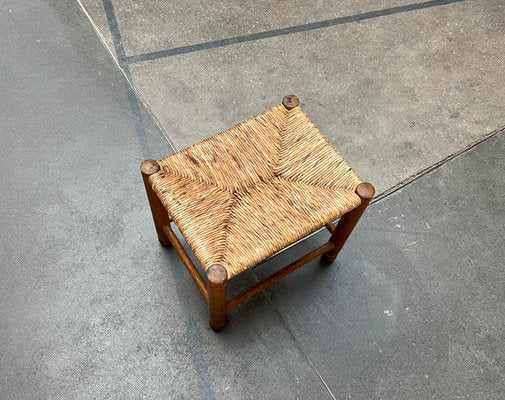 Mid-Century German Wooden Stool, 1960s-UAH-2036089