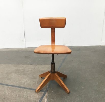 Mid-Century German Wooden Swivel Chair from Sedus-UAH-851084