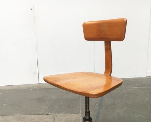 Mid-Century German Wooden Swivel Chair from Sedus-UAH-851084