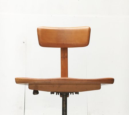 Mid-Century German Wooden Swivel Chair from Sedus-UAH-851084