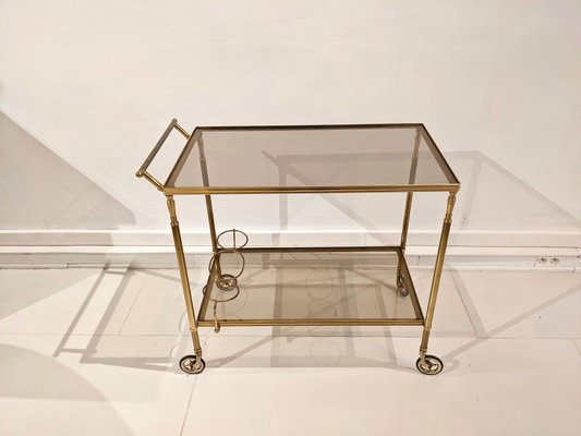 Mid-Century Gilded Brass Trolley-DLN-1088072