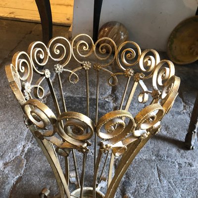 Mid-Century Gilded Iron Umbrella Stand by Pier Luigi Colli, 1950s-NMK-713047