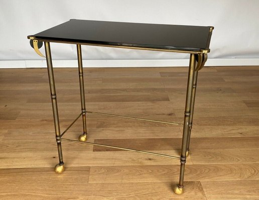 Mid-Century Gilt Tubular Table-QKG-1449951