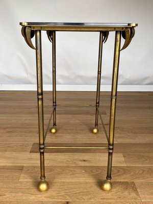 Mid-Century Gilt Tubular Table-QKG-1449951