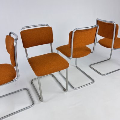 Mid-Century Gispen 101 Dining Chairs, 1940s, Set of 4-RMX-1792894