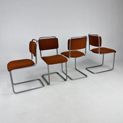 Mid-Century Gispen 101 Dining Chairs, 1940s, Set of 4-RMX-1792894