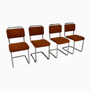 Mid-Century Gispen 101 Dining Chairs, 1940s, Set of 4-RMX-1792894