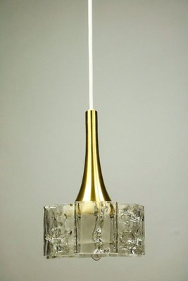 Mid-Century Glass & Aluminium Pendant Lamp from Doria Leuchten-FUP-891506