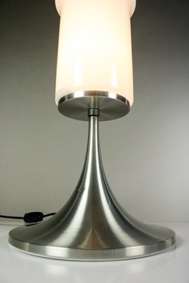 Mid-Century Glass & Aluminium Trumpet Table Lamp from Doria Leuchten, 1960s-FUP-850832