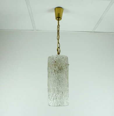 Mid-Century Glass and Brass Chandelier by J. T. Kalmar for Kalmar Franken KG, 1950s-FH-594295