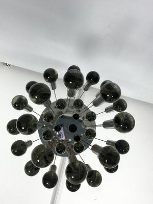 Mid-Century Glass and Chrome Chandelier by Sciolari, Italy, 1960s-OT-1720110