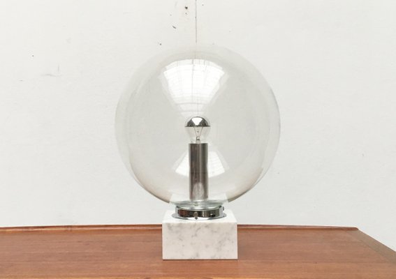 Mid-Century Glass and Marble 3480 Table Lamp from Erco, 1960s-UAH-559009