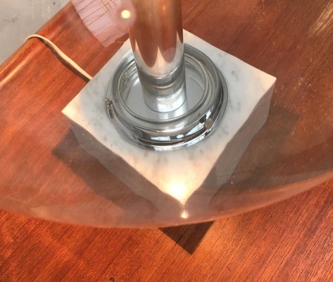 Mid-Century Glass and Marble 3480 Table Lamp from Erco, 1960s-UAH-559009