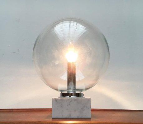 Mid-Century Glass and Marble 3480 Table Lamp from Erco, 1960s-UAH-559009