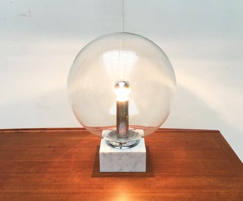 Mid-Century Glass and Marble 3480 Table Lamp from Erco, 1960s-UAH-559009