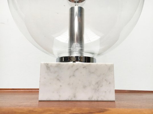 Mid-Century Glass and Marble 3480 Table Lamp from Erco, 1960s-UAH-559009