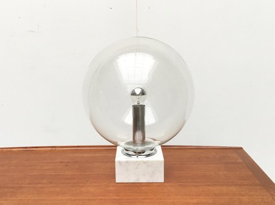 Mid-Century Glass and Marble 3480 Table Lamp from Erco, 1960s-UAH-559009