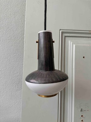 Mid-Century Glass and Wood Sconce, 1950s-SBP-2015910