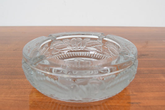 Mid-Century Glass Bohemia Cristal Ashtray, 1950s