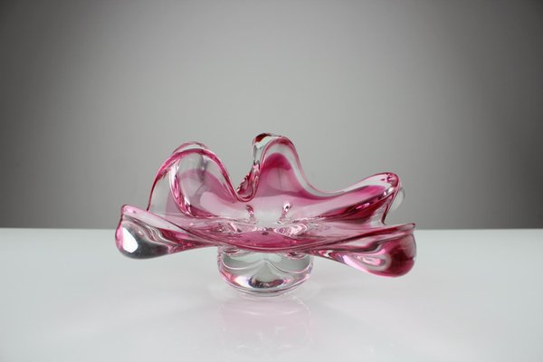 Mid-Century Glass Bowl by Josef Hospodka, 1960s-TZ-946216